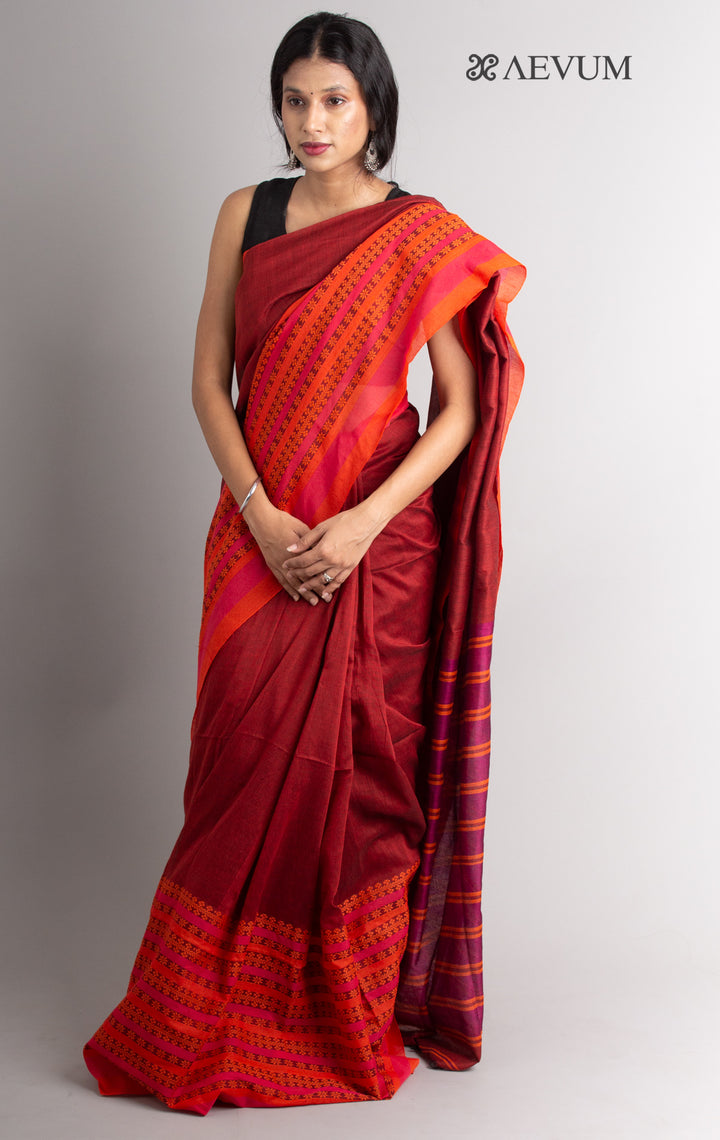 Begampuri Bengal Cotton Handloom Saree-0339 Saree AEVUM 2   