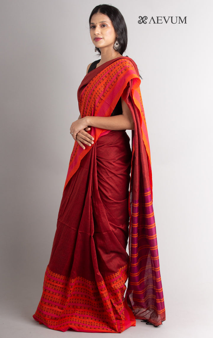 Begampuri Bengal Cotton Handloom Saree-0339 Saree AEVUM 2   