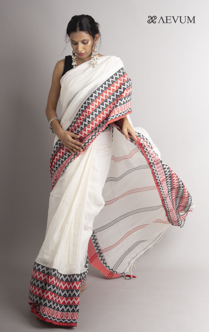 Begampuri Bengal Cotton Handloom Saree - 0432 Saree AEVUM 2   