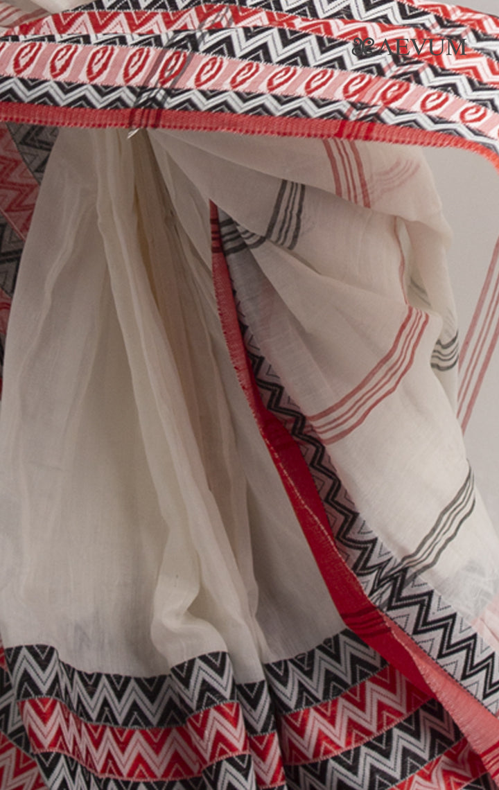 Begampuri Bengal Cotton Handloom Saree - 0432 Saree AEVUM 2   