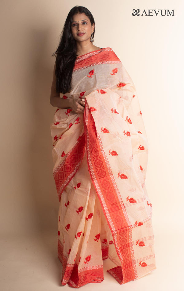 Bengal Cotton Tant Saree with Embroidery - 2974 Saree Riya's Collection   