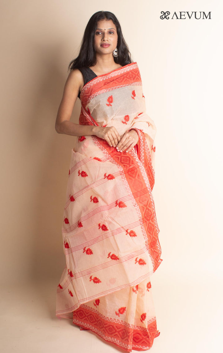 Bengal Cotton Tant Saree with Embroidery - 2974 Saree Riya's Collection   