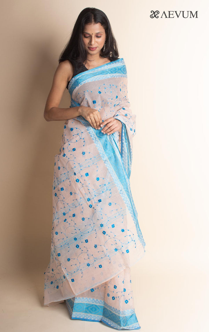 Bengal Cotton Tant Saree with Embroidery - 2975 Saree Riya's Collection   