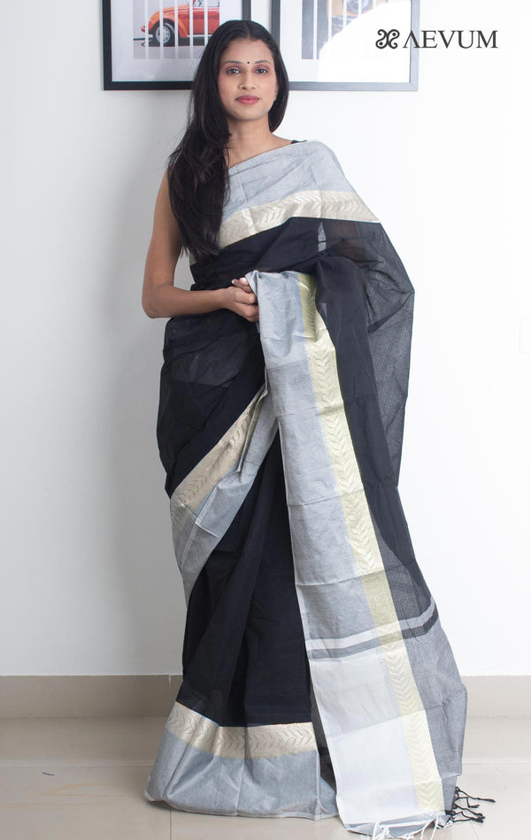 Bangladeshi Cotton Handloom Saree Without Blouse Piece - 2340 Saree AEVUM 2   