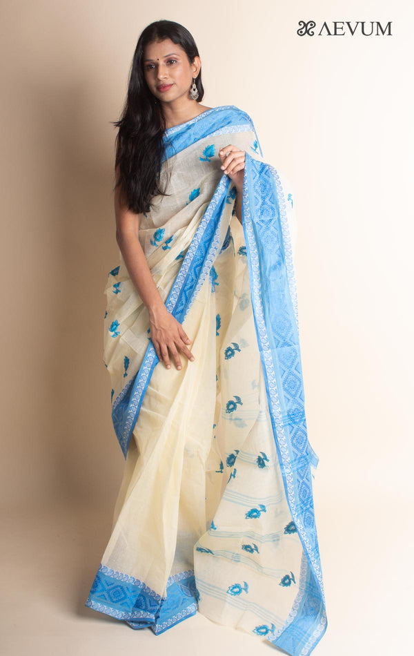 Bengal Cotton Tant Saree with Embroidery - 2972 Saree Riya's Collection   