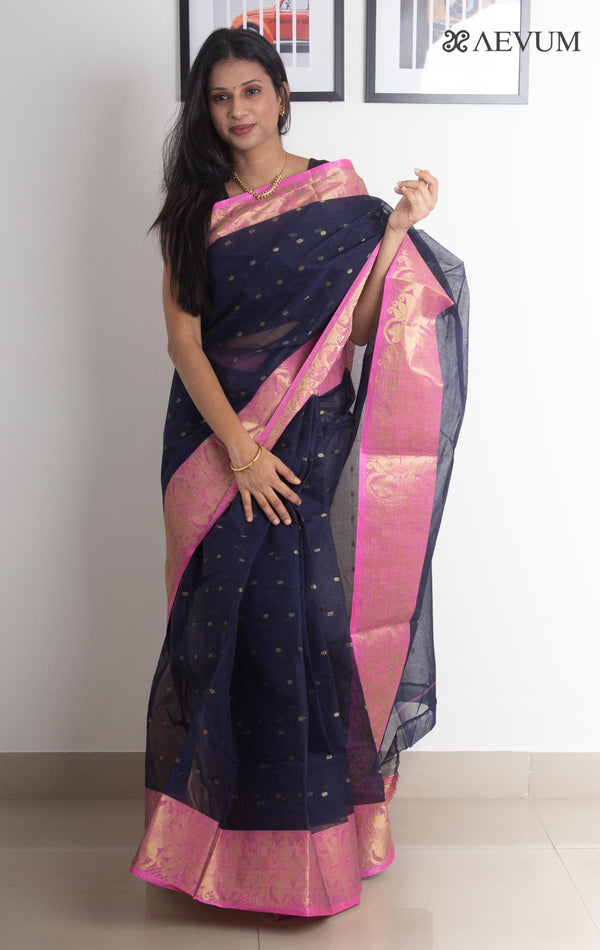 Bengal Cotton Handloom Saree Without Blouse Piece - 2227 Saree AEVUM   