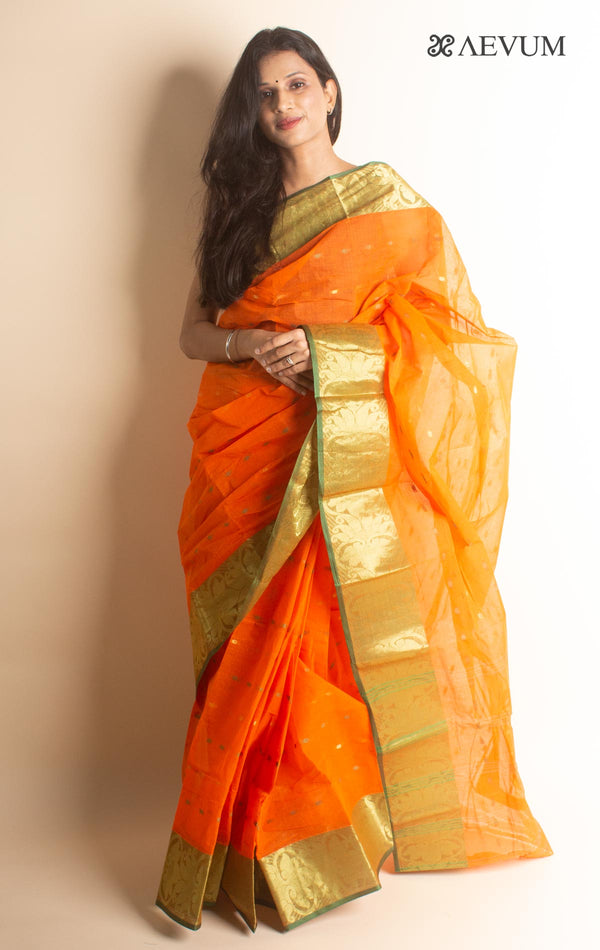 Bengal Cotton Zari Tant Handloom Saree Without Blouse Piece - 0833 Saree Anita Kuthir   