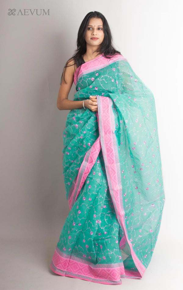 Bengal Cotton Tant Saree with Embroidery - 1441 Saree Riya's Collection   