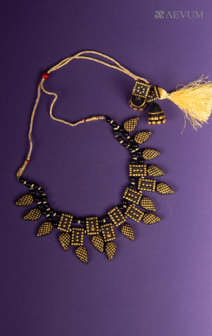 Terracotta Handmade Necklace Set - 7975 Jewellery AEVUM